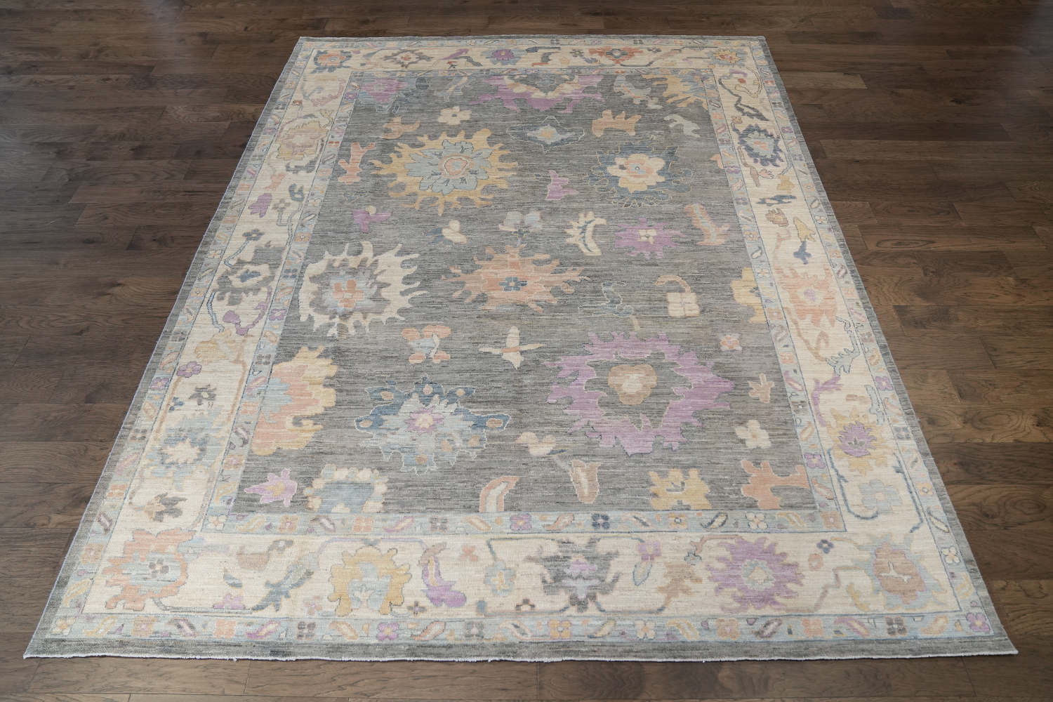 Vegetable Dye Oushak Turkish Area Rug 9x12