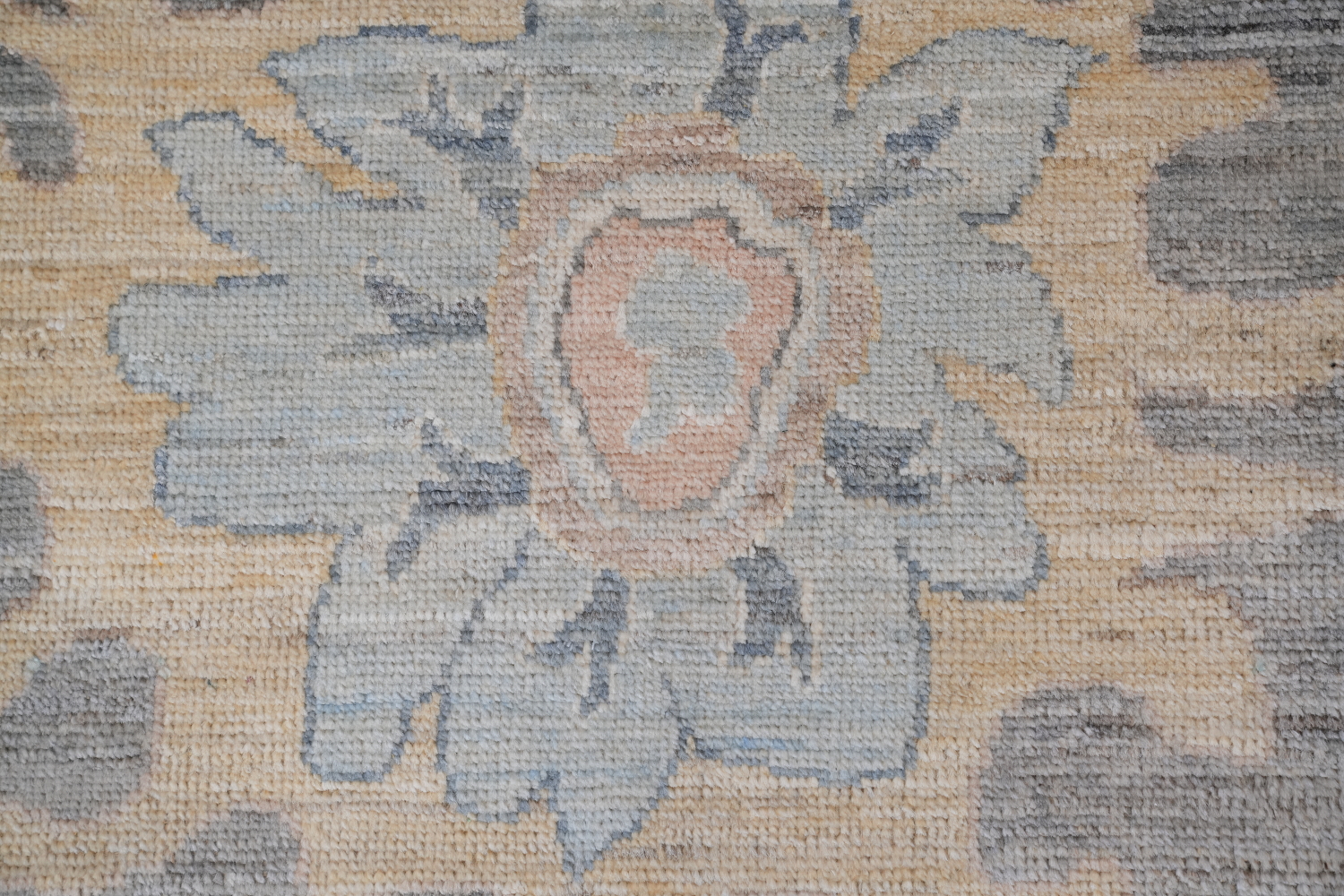 Vegetable Dye Oushak Turkish Area Rug 9x12