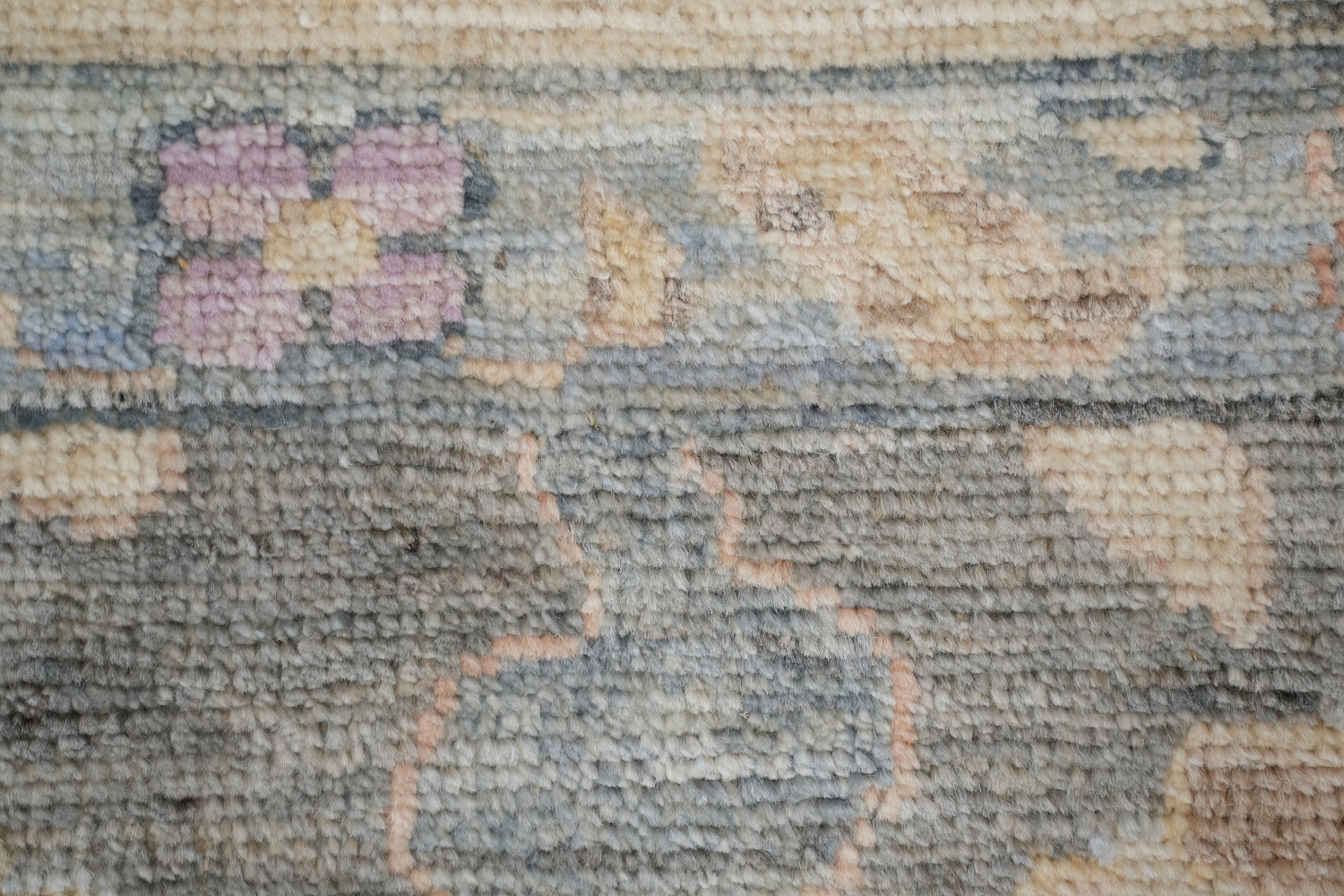 Vegetable Dye Oushak Turkish Area Rug 9x12