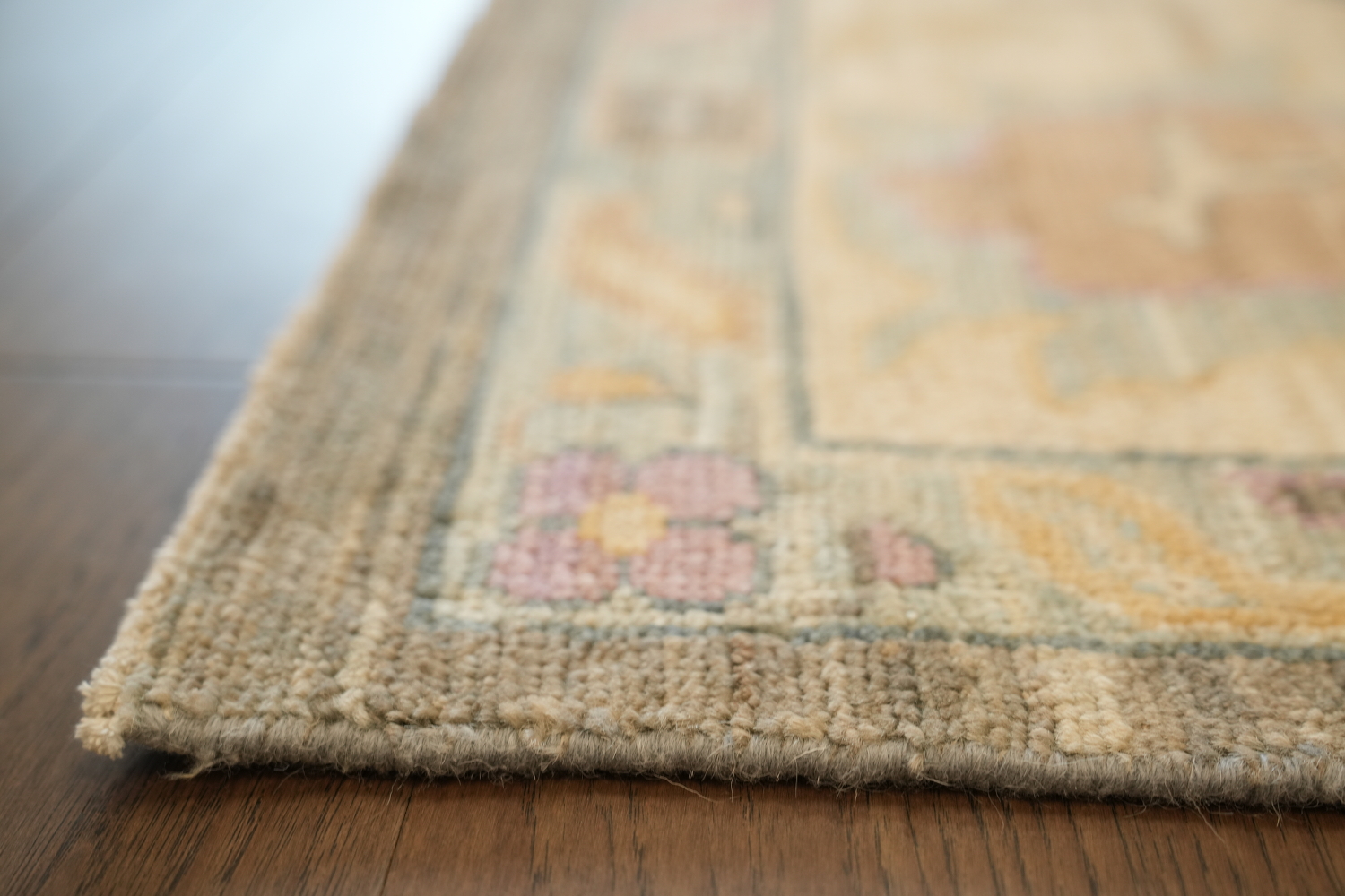 Vegetable Dye Oushak Turkish Area Rug 9x12