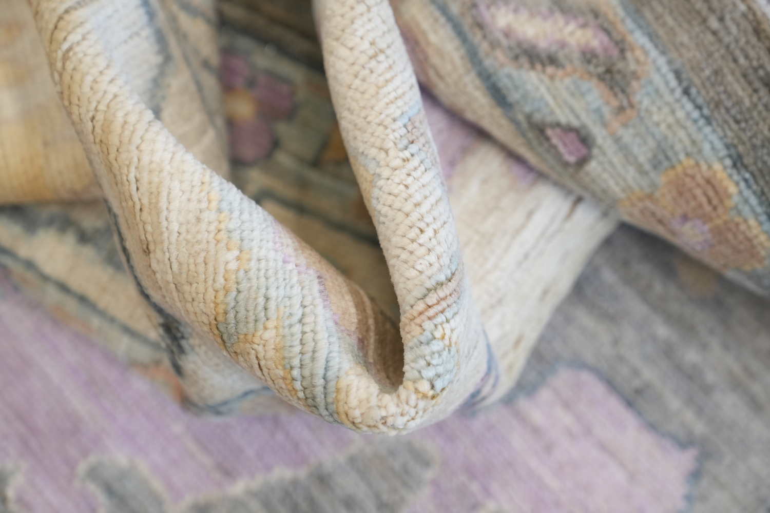 Vegetable Dye Oushak Turkish Area Rug 9x12