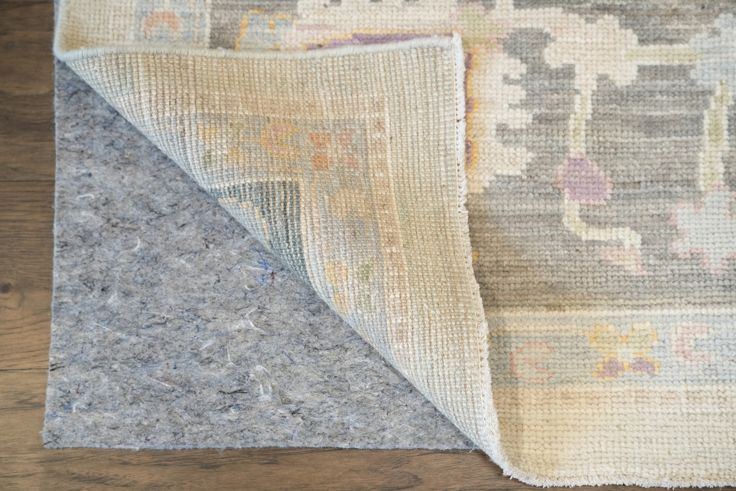 Ivory with Charcoal Border Oushak Turkish Area Rug 9x12