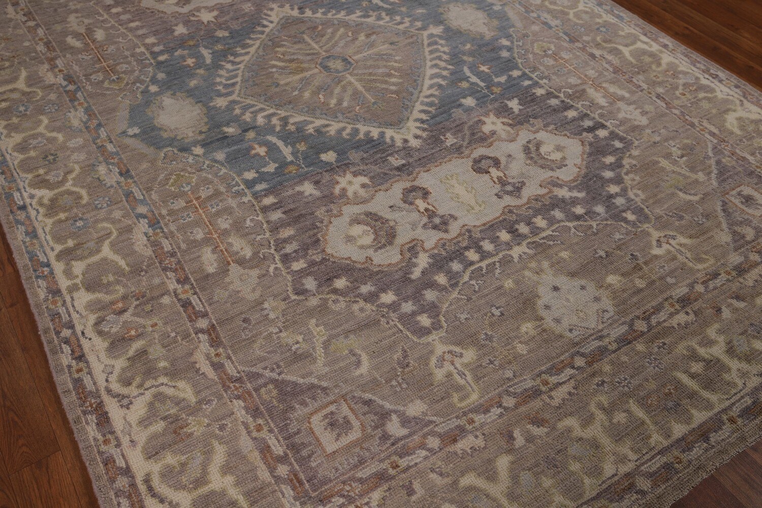 Vegetable Dye Oushak Turkish Area Rug 6x9
