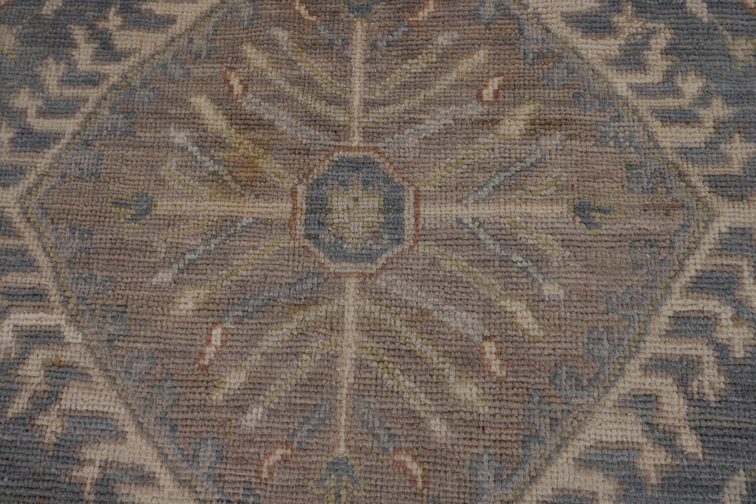 Vegetable Dye Oushak Turkish Area Rug 6x9