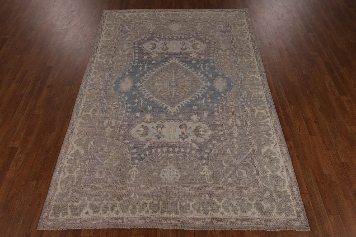 Vegetable Dye Oushak Turkish Area Rug 6x9