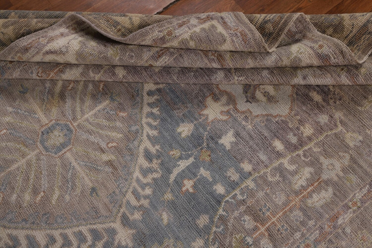 Vegetable Dye Oushak Turkish Area Rug 6x9