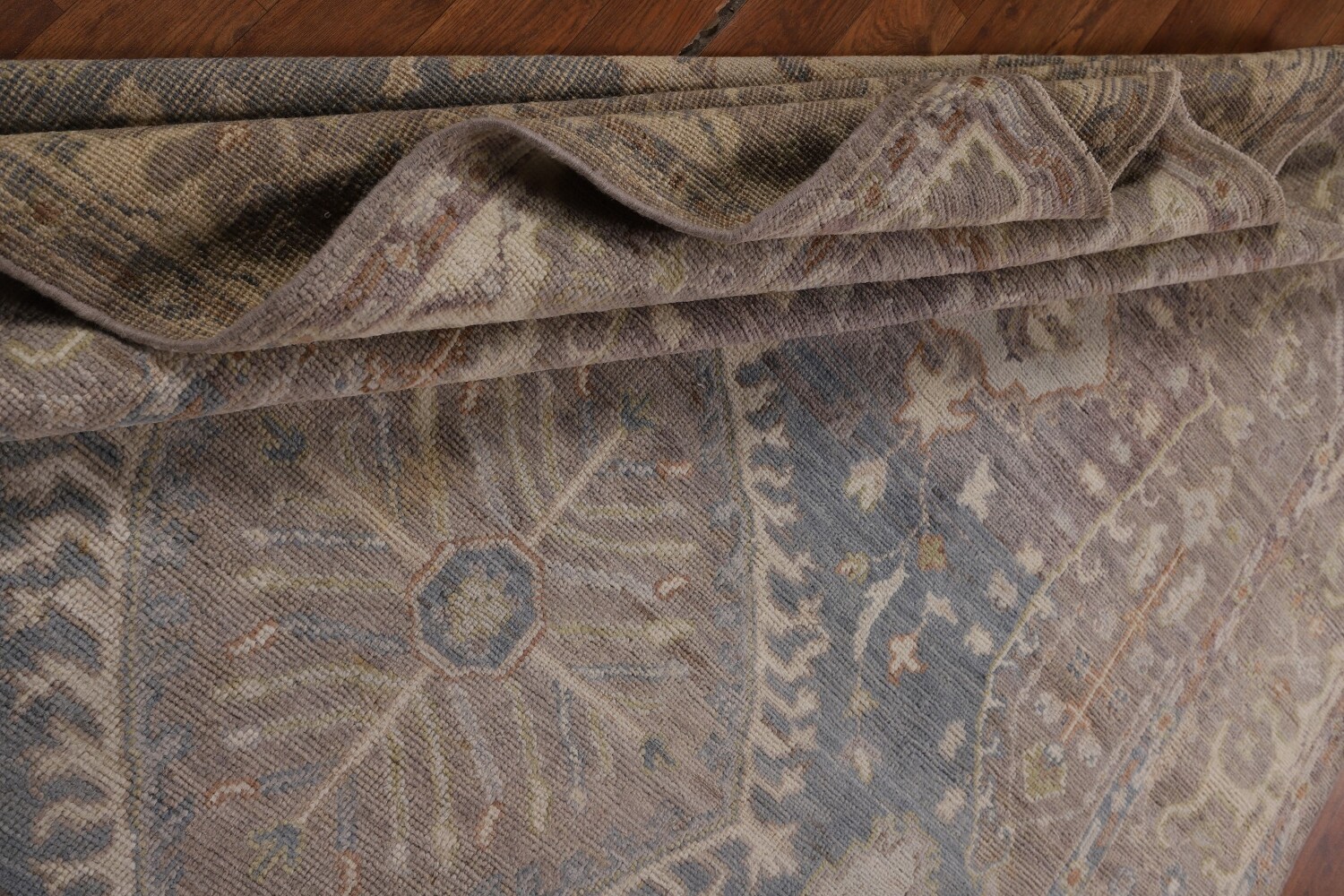 Vegetable Dye Oushak Turkish Area Rug 6x9