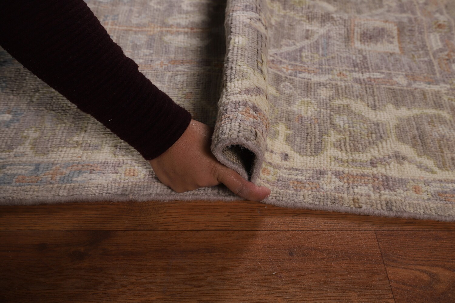 Vegetable Dye Oushak Turkish Area Rug 6x9