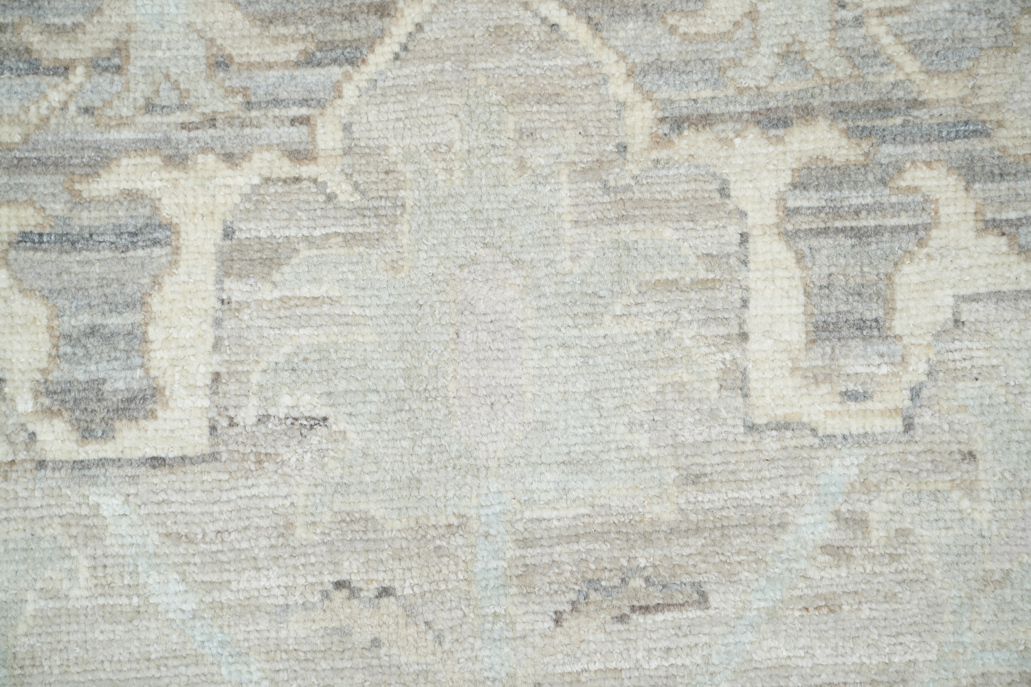 Vegetable Dye Muted Grey Oushak Turkish Area Rug 9x12