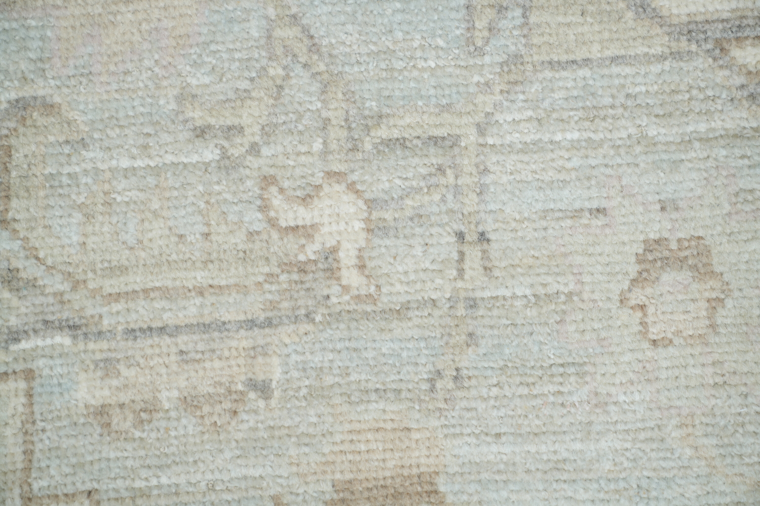 Vegetable Dye Muted Grey Oushak Turkish Area Rug 9x12