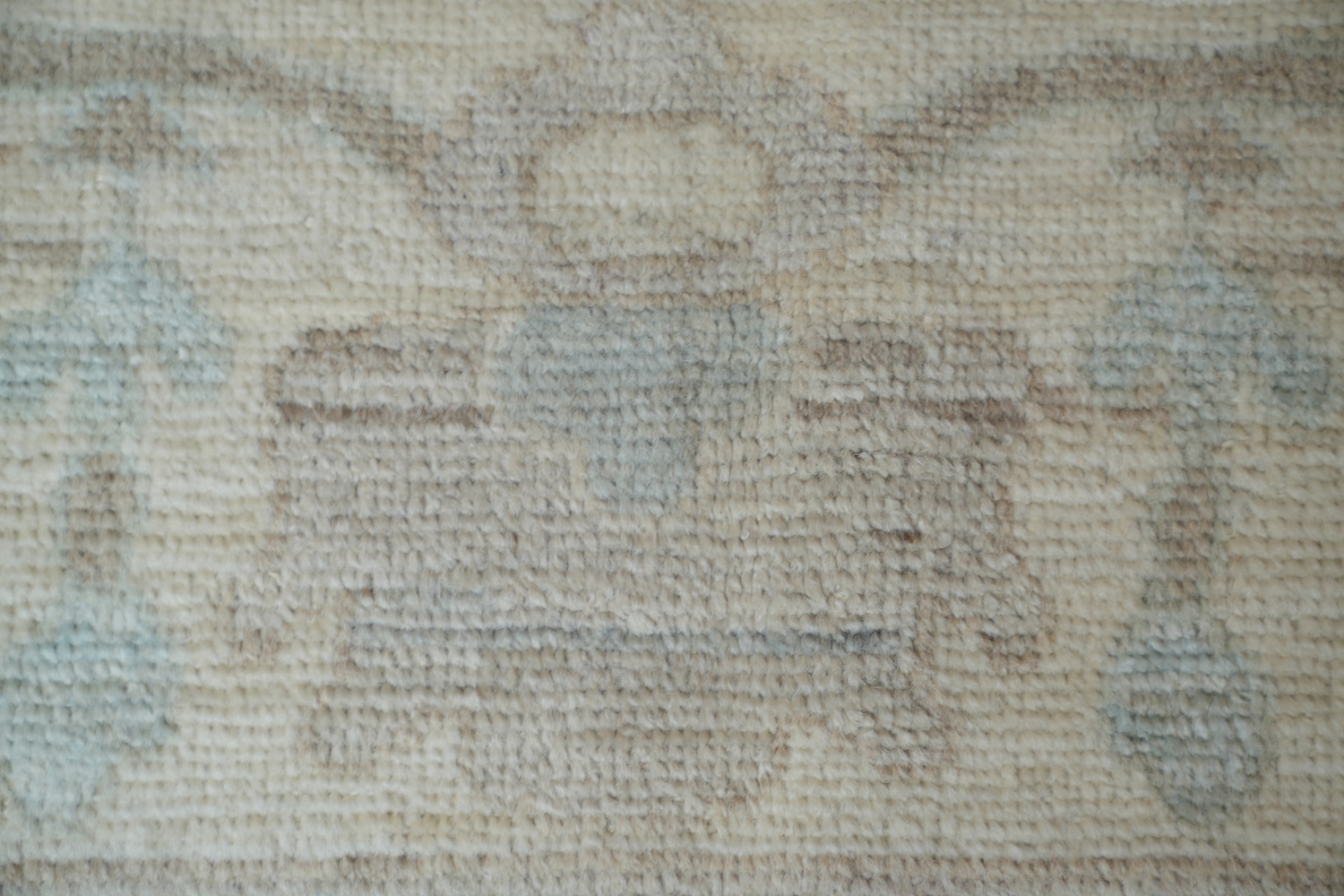 Vegetable Pale Blue Dye Oushak Turkish Area Rug 9x12