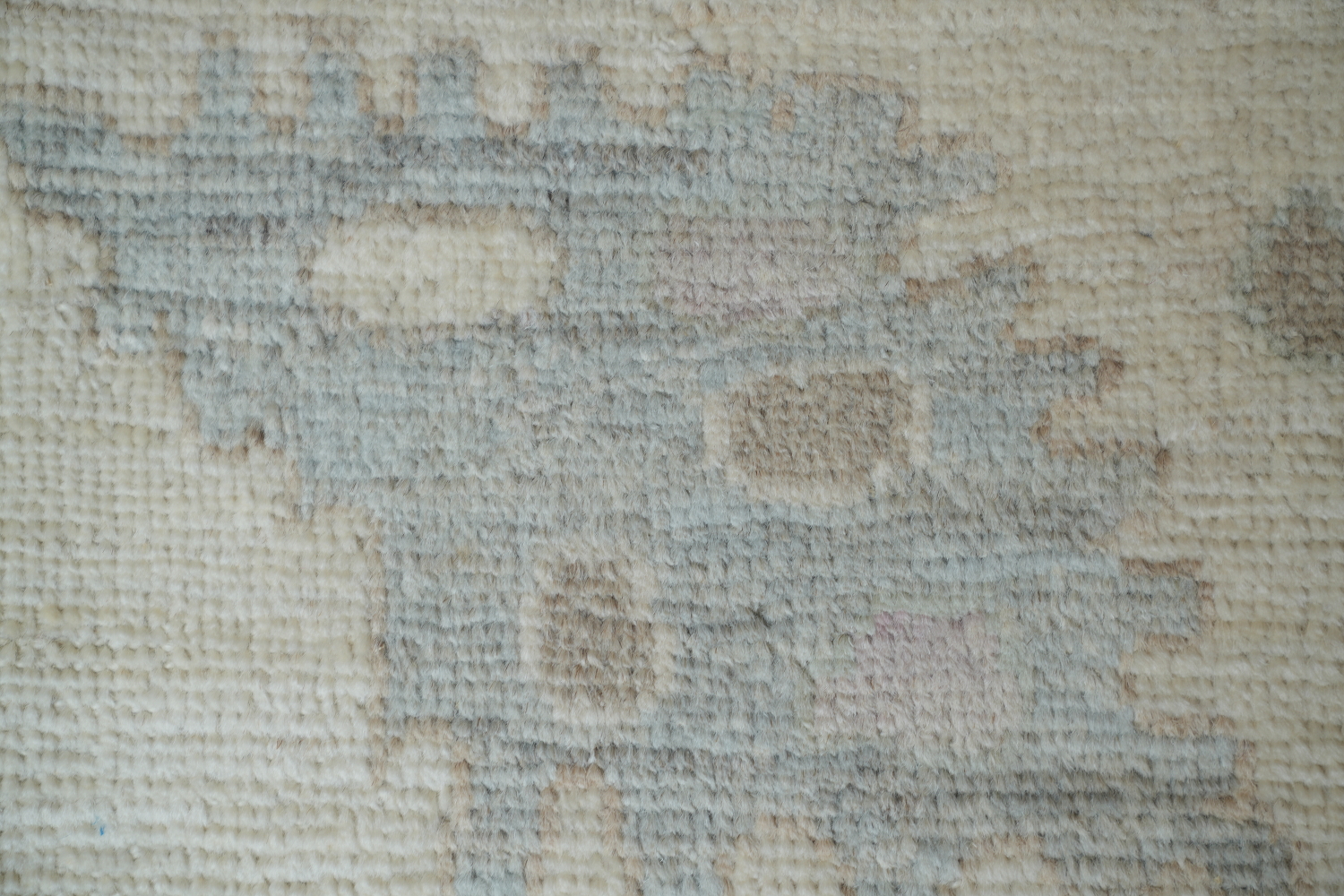 Vegetable Pale Blue Dye Oushak Turkish Area Rug 9x12