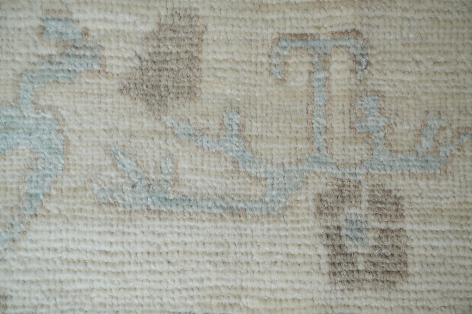 Vegetable Pale Blue Dye Oushak Turkish Area Rug 9x12