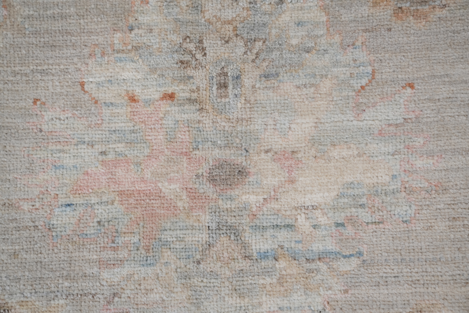 Exquisite Subtle Patterned Oushak Turkish Rug for Elegant Style 9x12