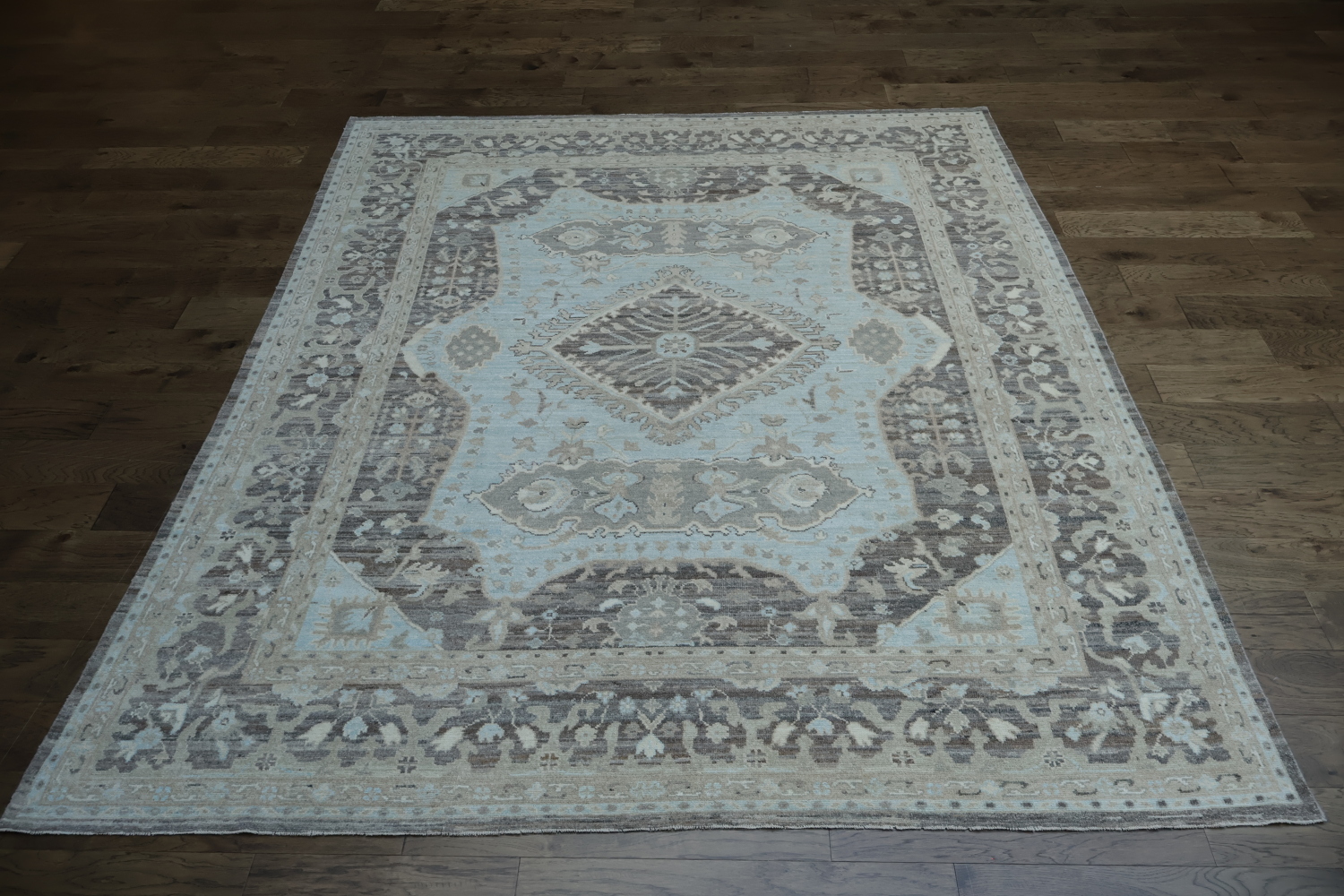 Vegetable Dye Oushak Turkish Area Rug 8x10