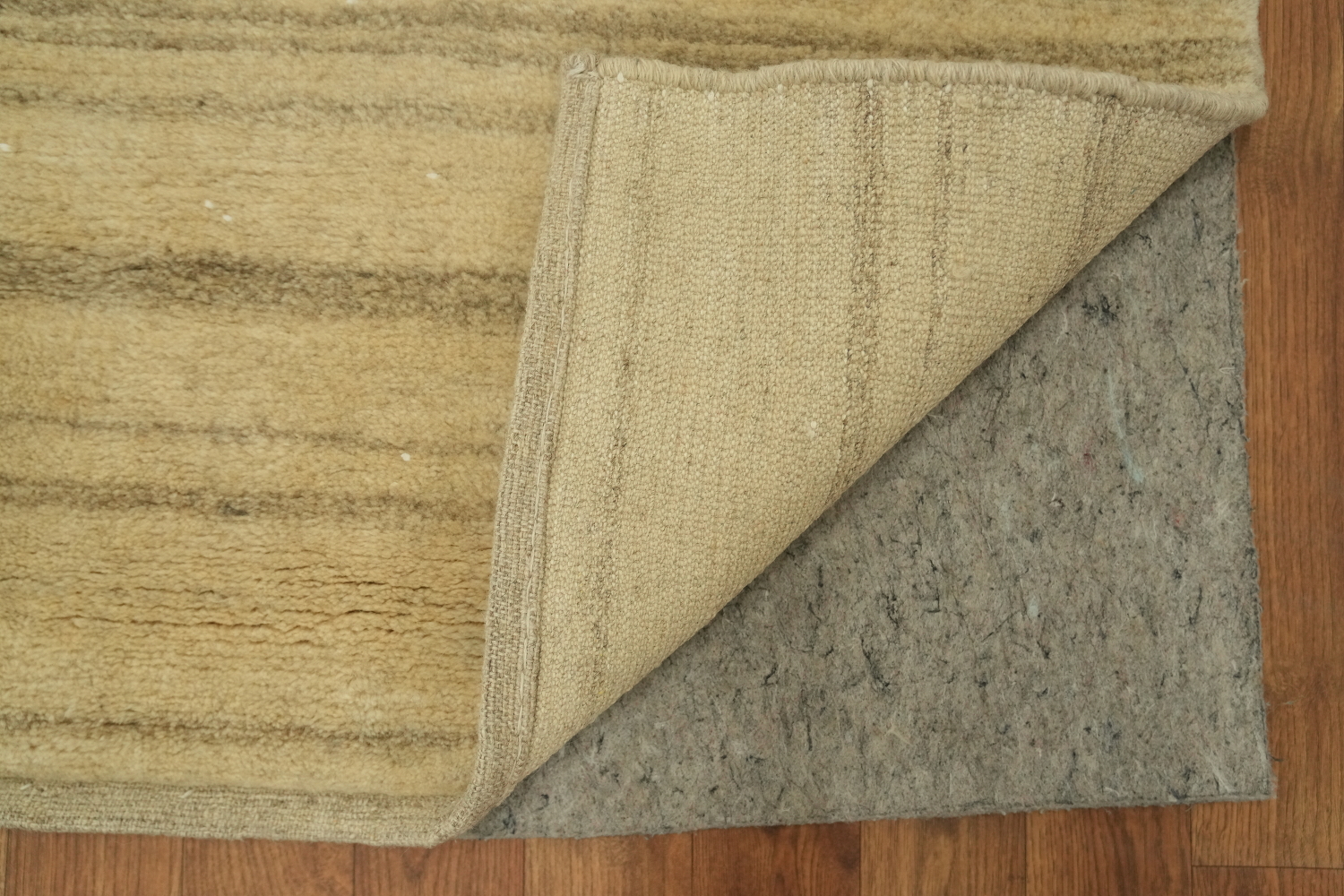Graceful Neutral Tones Gabbeh Persian Runner for a Minimalist Room Decor 3x7 ft