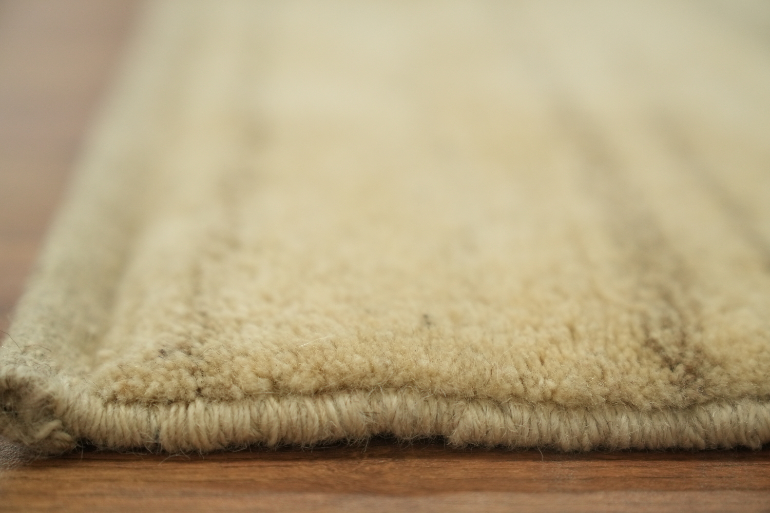 Graceful Neutral Tones Gabbeh Persian Runner for a Minimalist Room Decor 3x7 ft