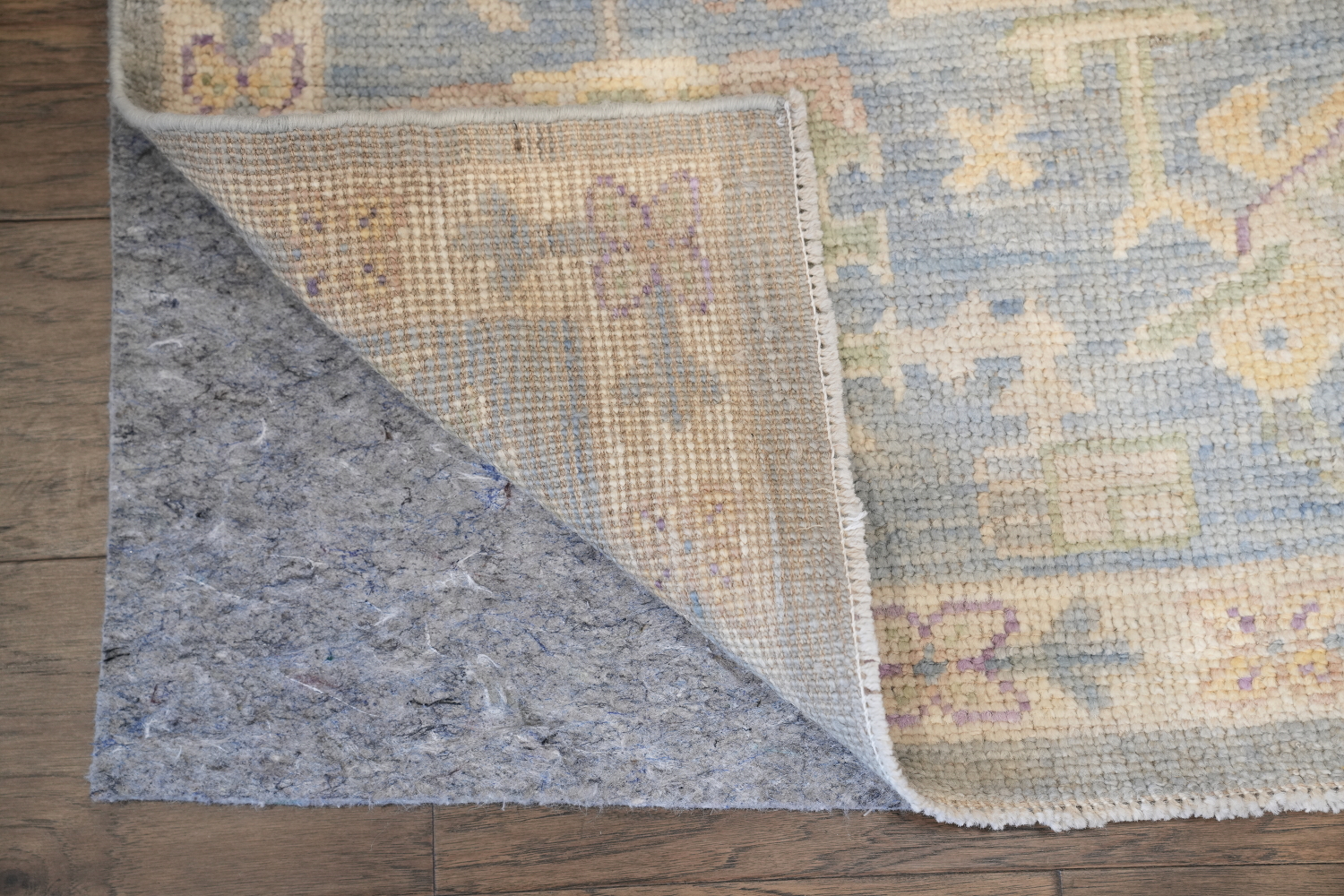 Pastel Toned Muted Grey Oushak Turkish Hand Knotted Rug 9x12 ft