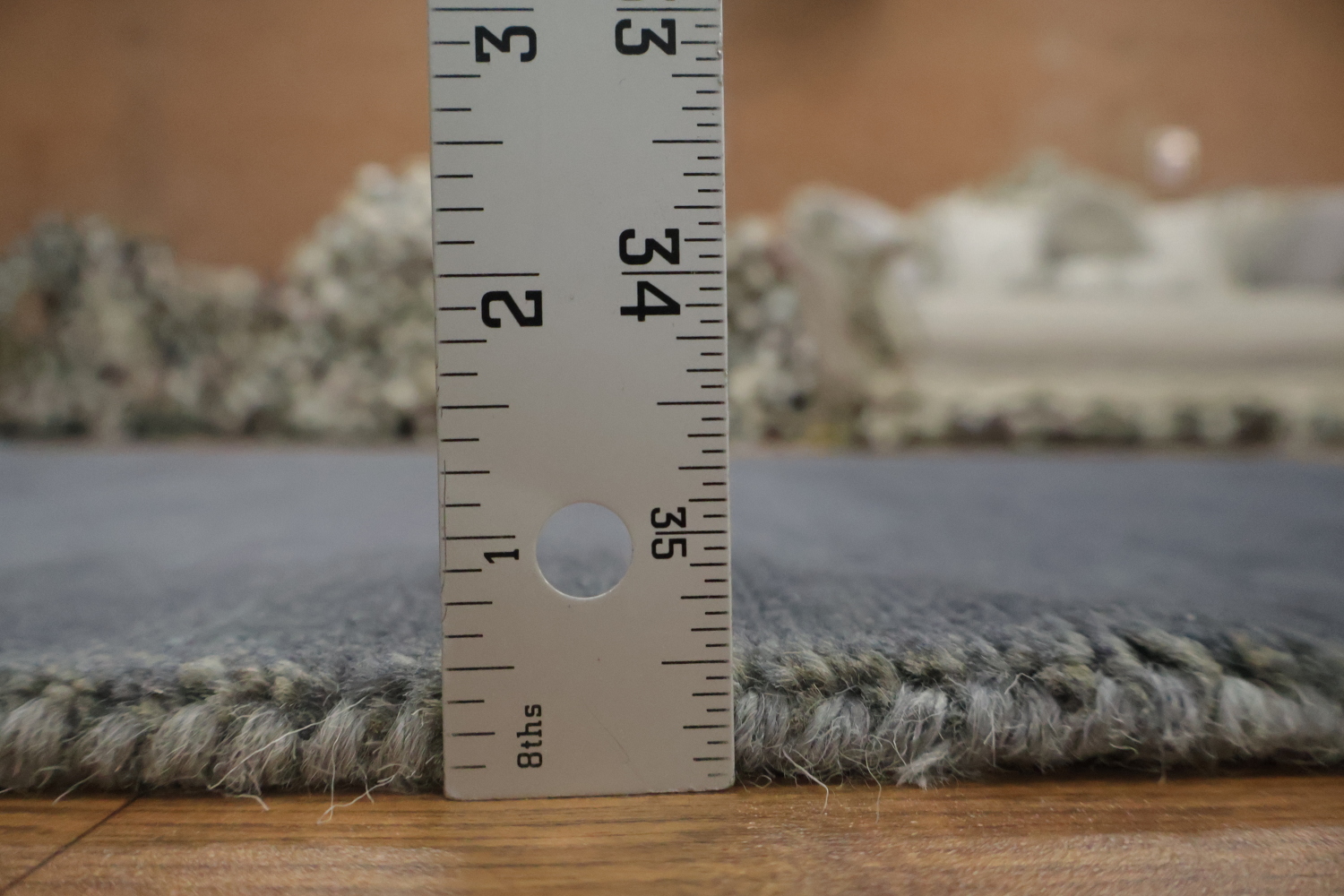 Grays & Blues Handmade Wool Gabbeh Modern Area Rug 5x8