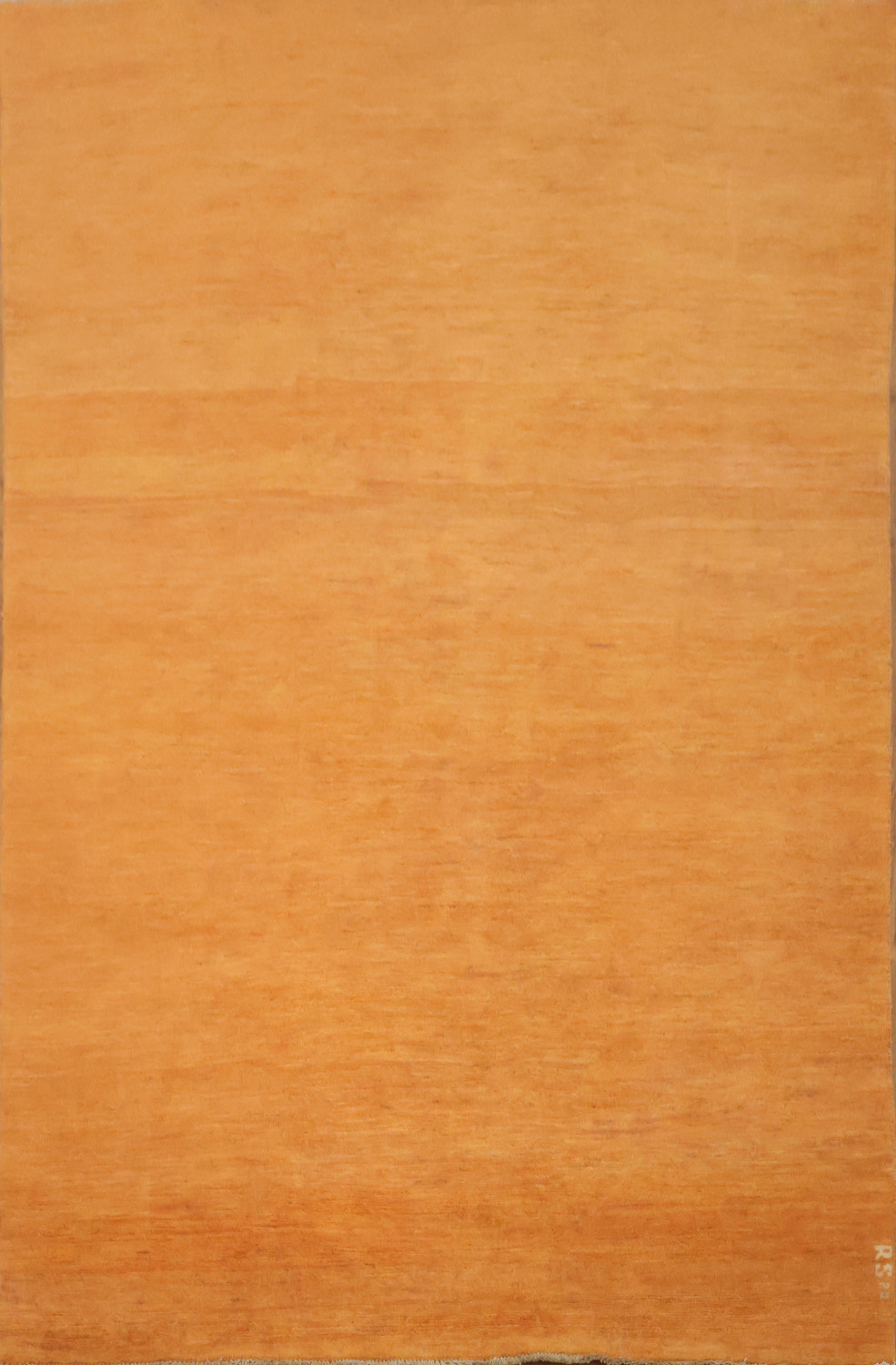 Modern Orange Gabbeh Oriental Area Rug 5x8