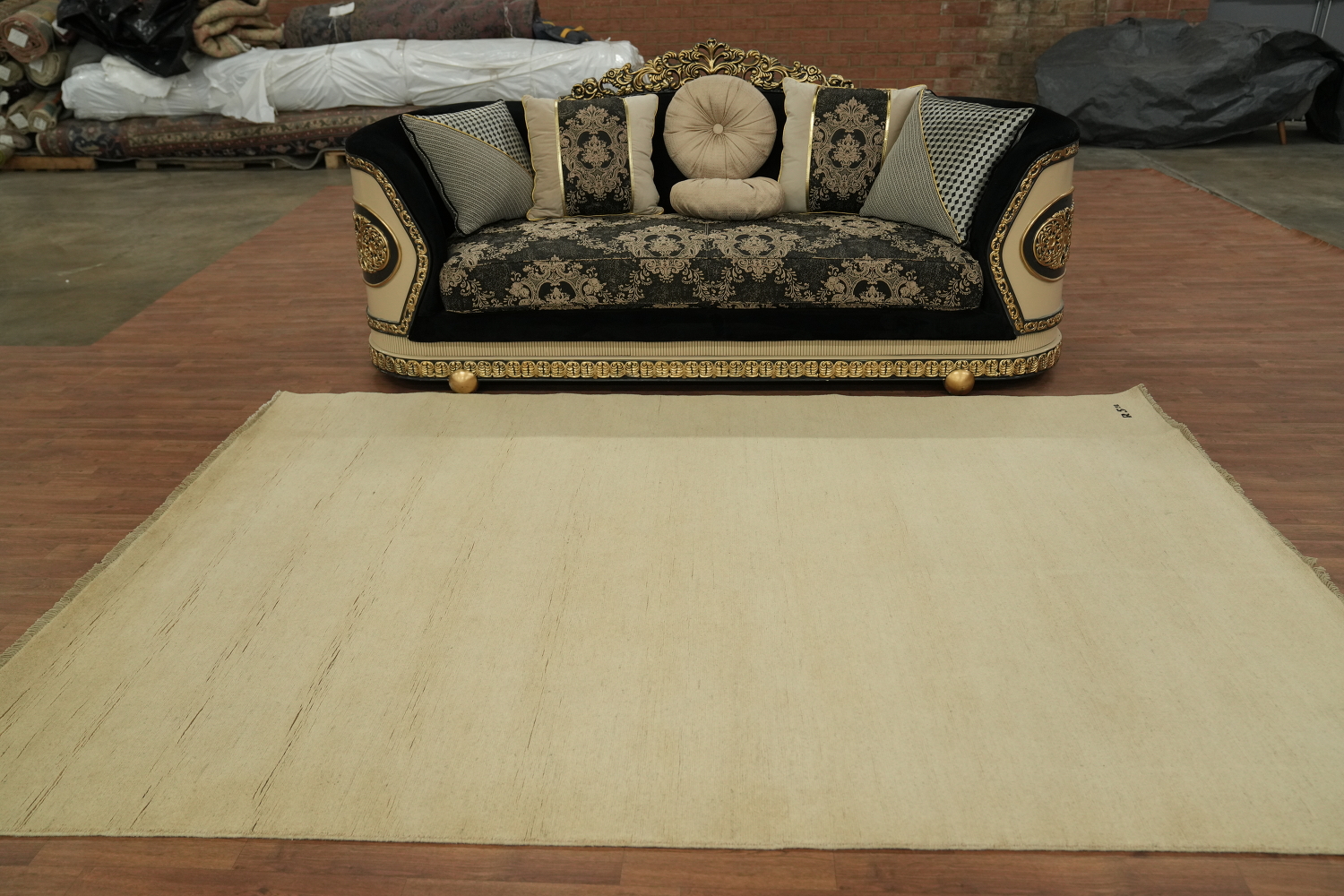 Solid Wool Modern Gabbeh Oriental Area Rug 7x10