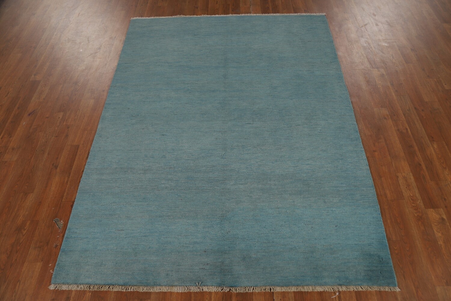 Modern Blue Handmade Gabbeh Oriental Rug 5x7