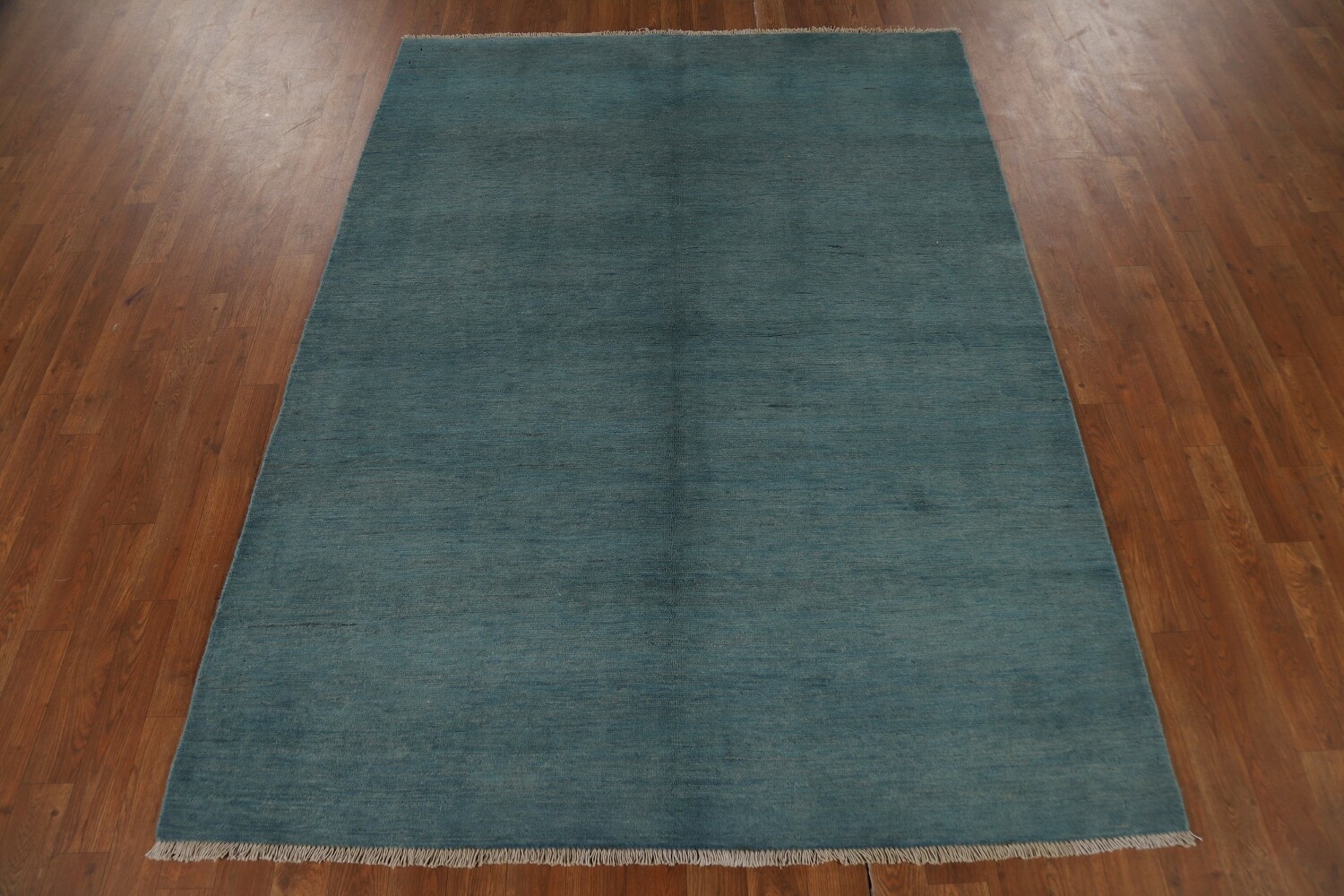 Modern Blue Handmade Gabbeh Oriental Rug 5x7