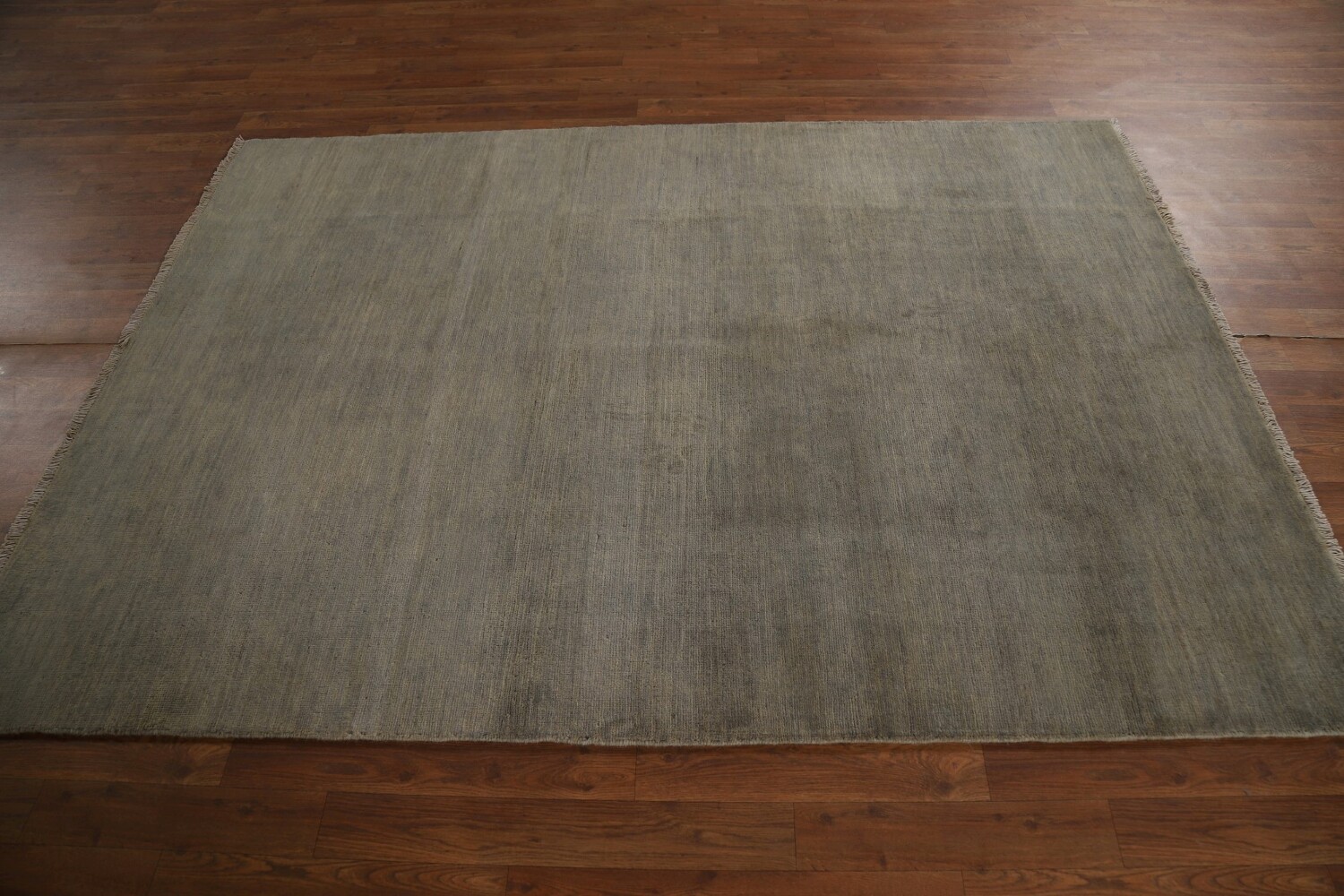 Beige & Gray Modern Wool Gabbeh Oriental Rug 5x7