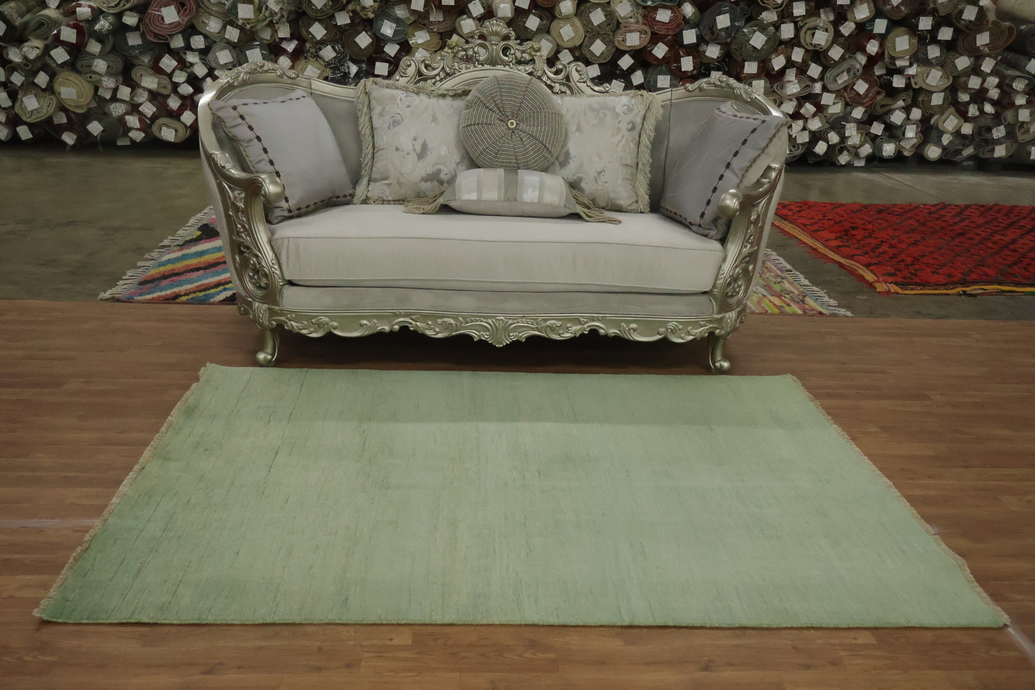 Modern Wool Handmade Gabbeh Oriental Rug 5x7