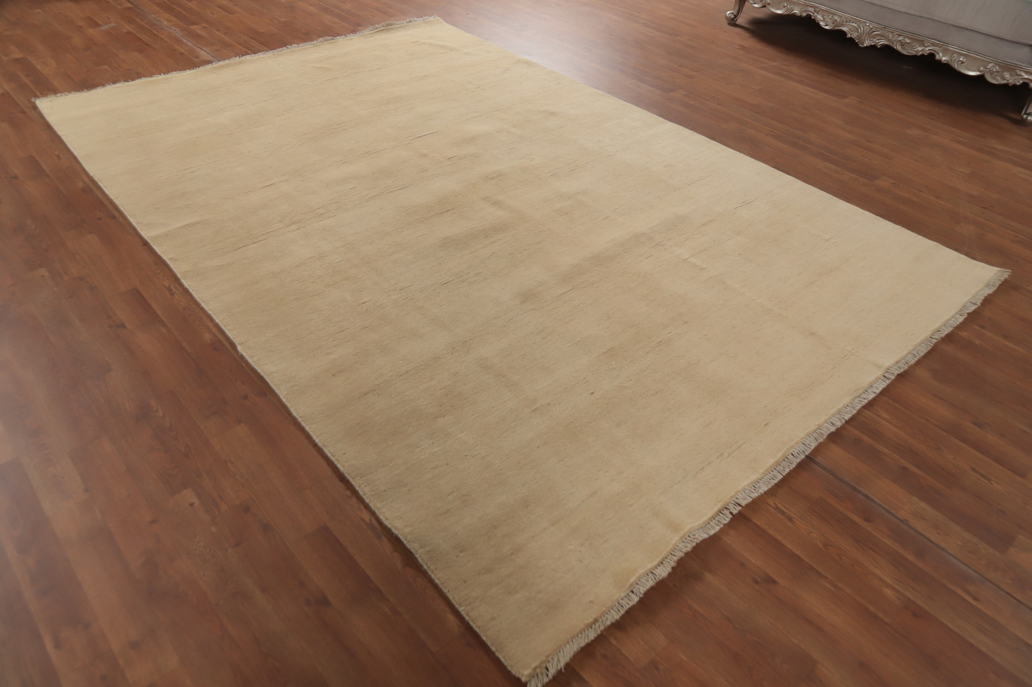 Solid Wool Gabbeh Oriental Area Rug 7x10