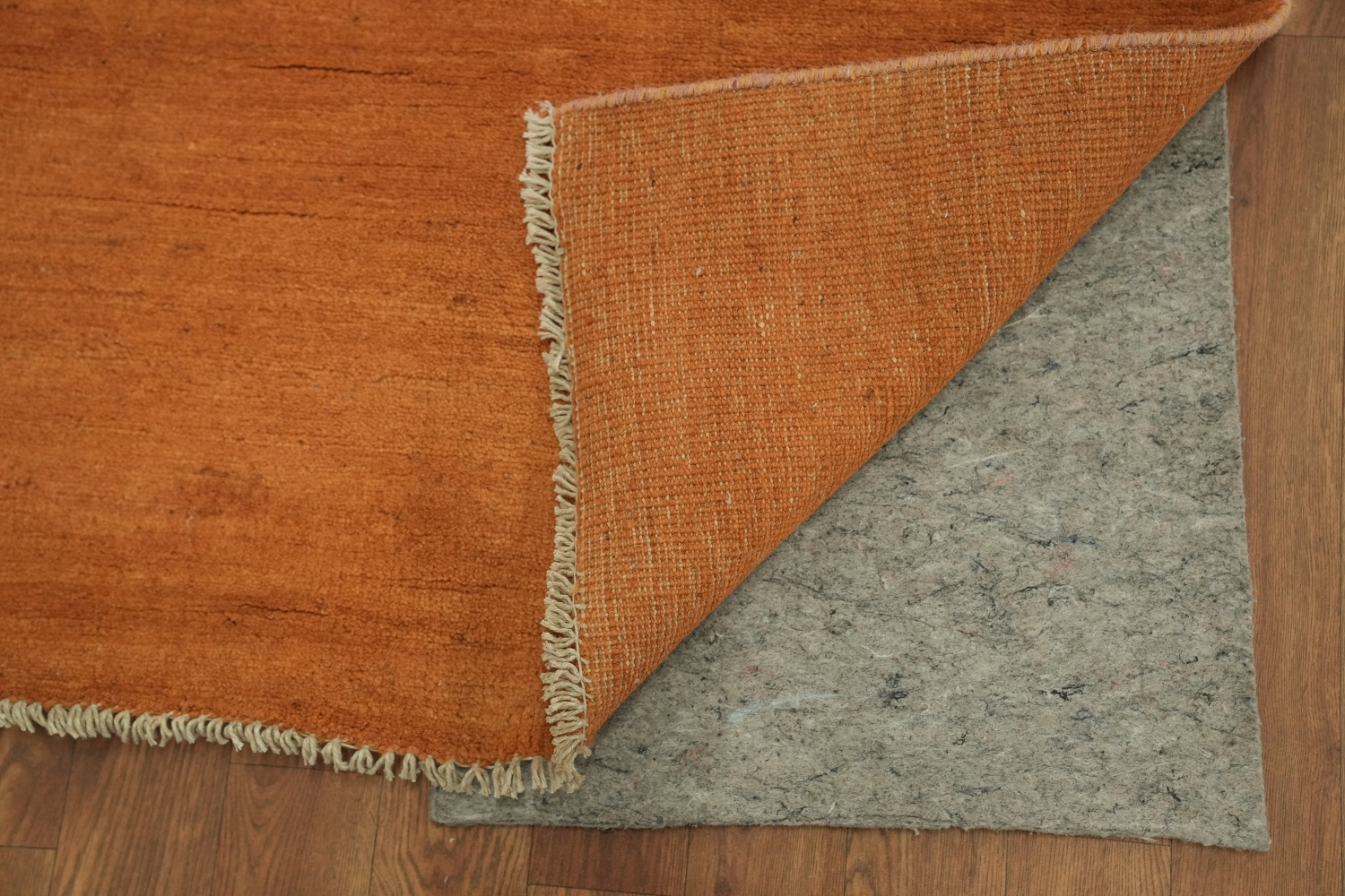 Orange Wool Gabbeh Modern Area Rug 6x10