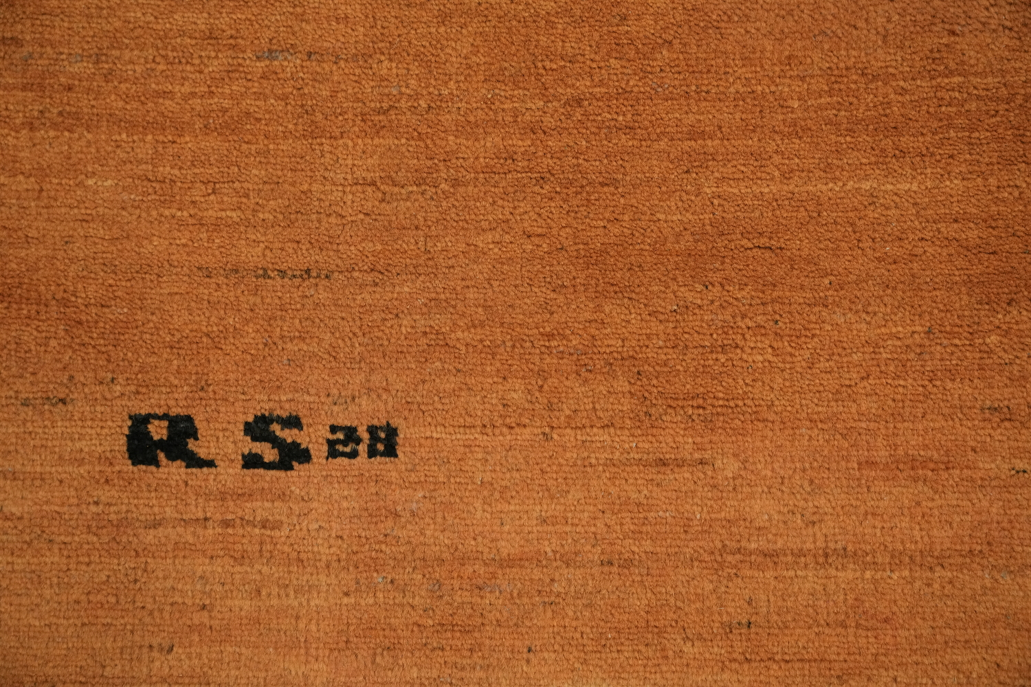 Orange Wool Gabbeh Modern Area Rug 6x10