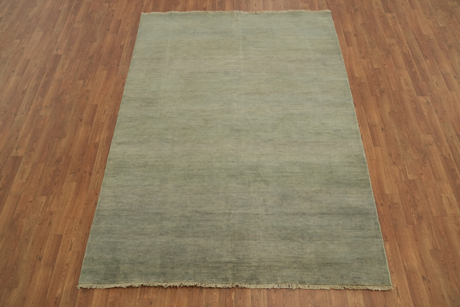 Beige & Gray Wool Modern Gabbeh Oriental Area Rug 6x8
