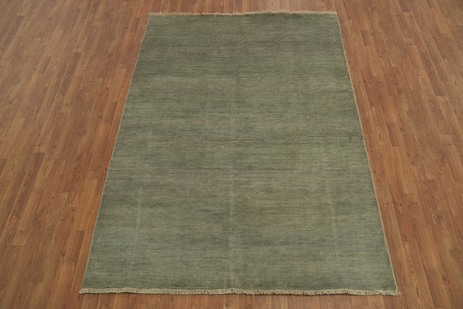 Beige & Gray Wool Modern Gabbeh Oriental Area Rug 6x8