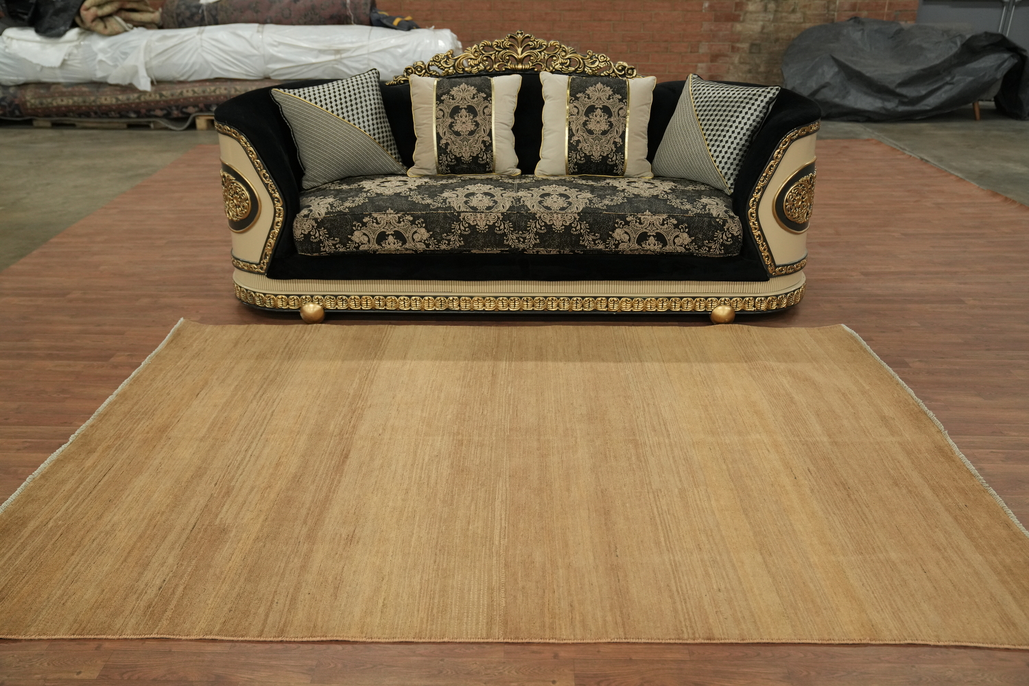 Modern Wool Gabbeh Oriental Area Rug 6x9
