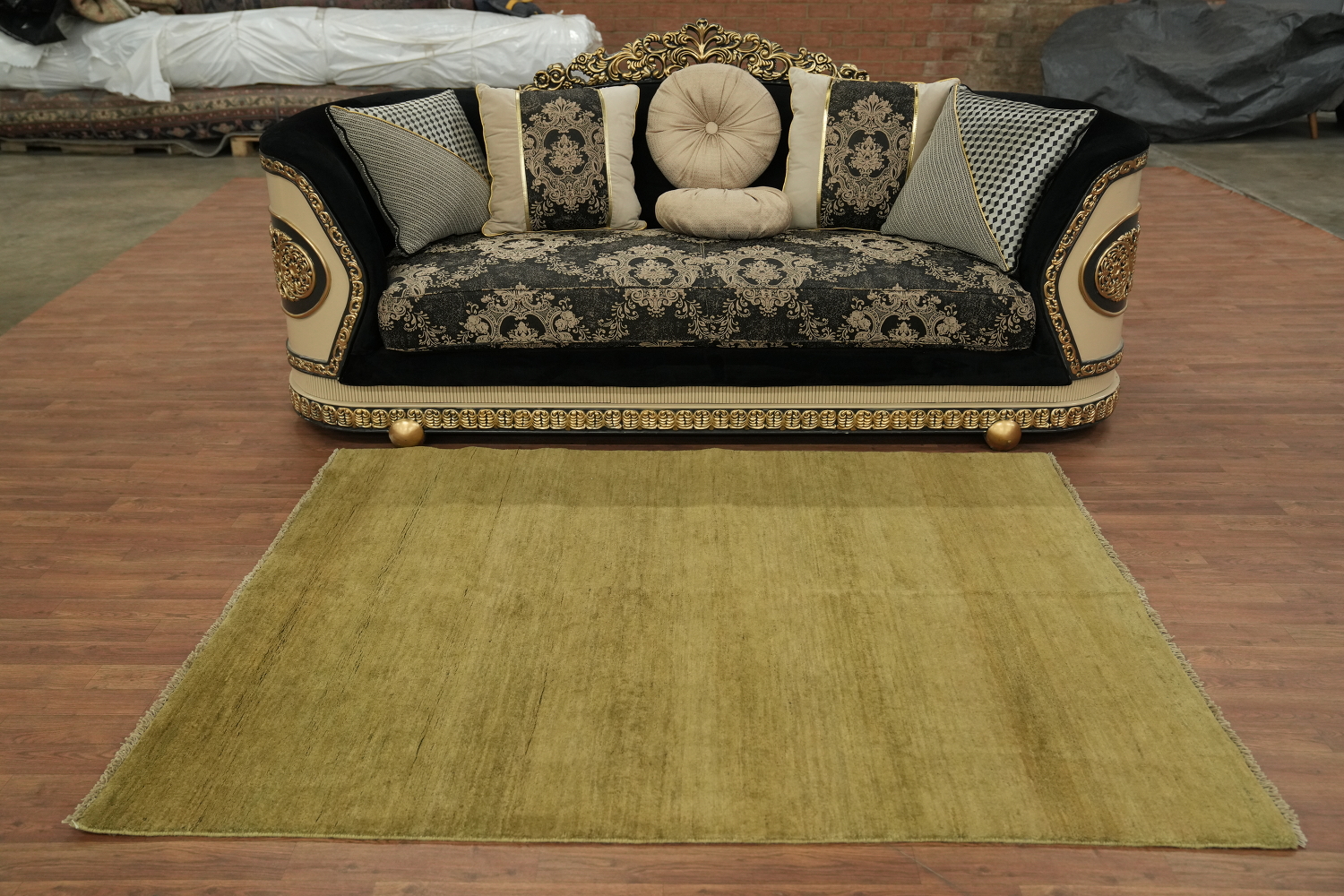 Modern Wool Handmade Gabbeh Oriental Rug 5x7