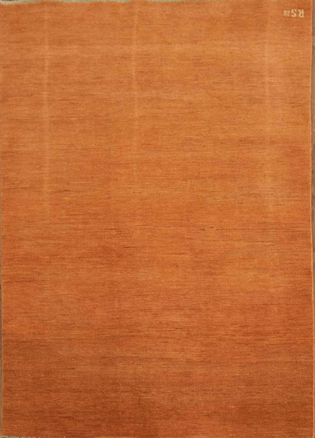 Orange Modern Wool Gabbeh Oriental Rug 5x7