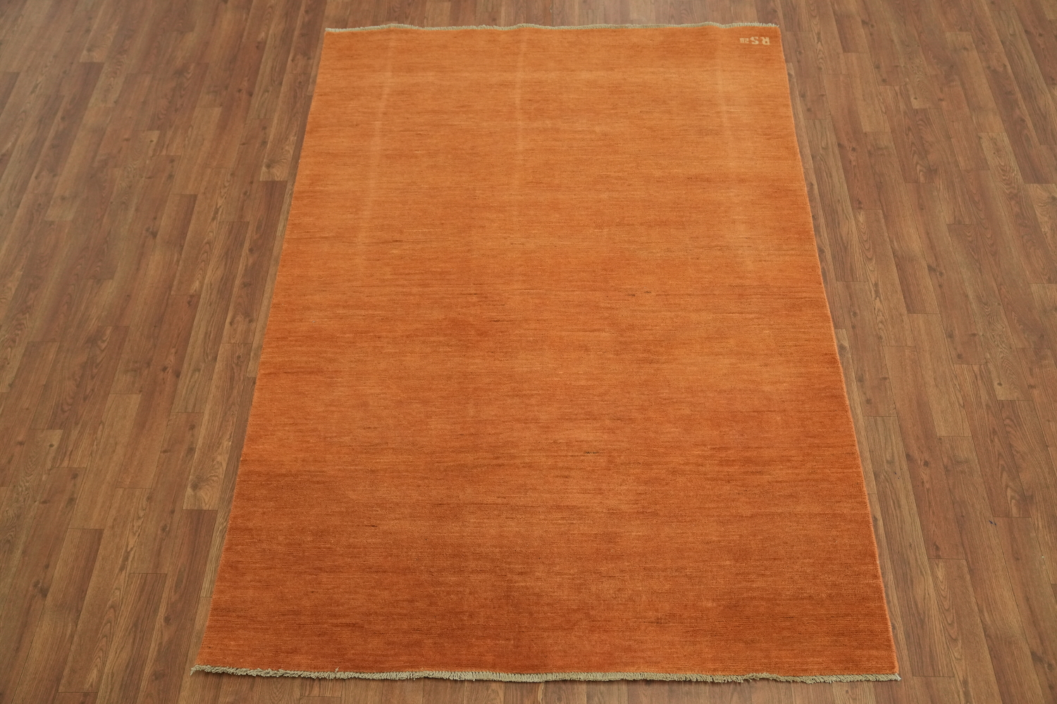 Orange Modern Wool Gabbeh Oriental Rug 5x7
