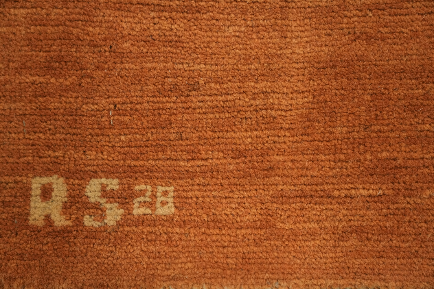 Orange Modern Wool Gabbeh Oriental Rug 5x7
