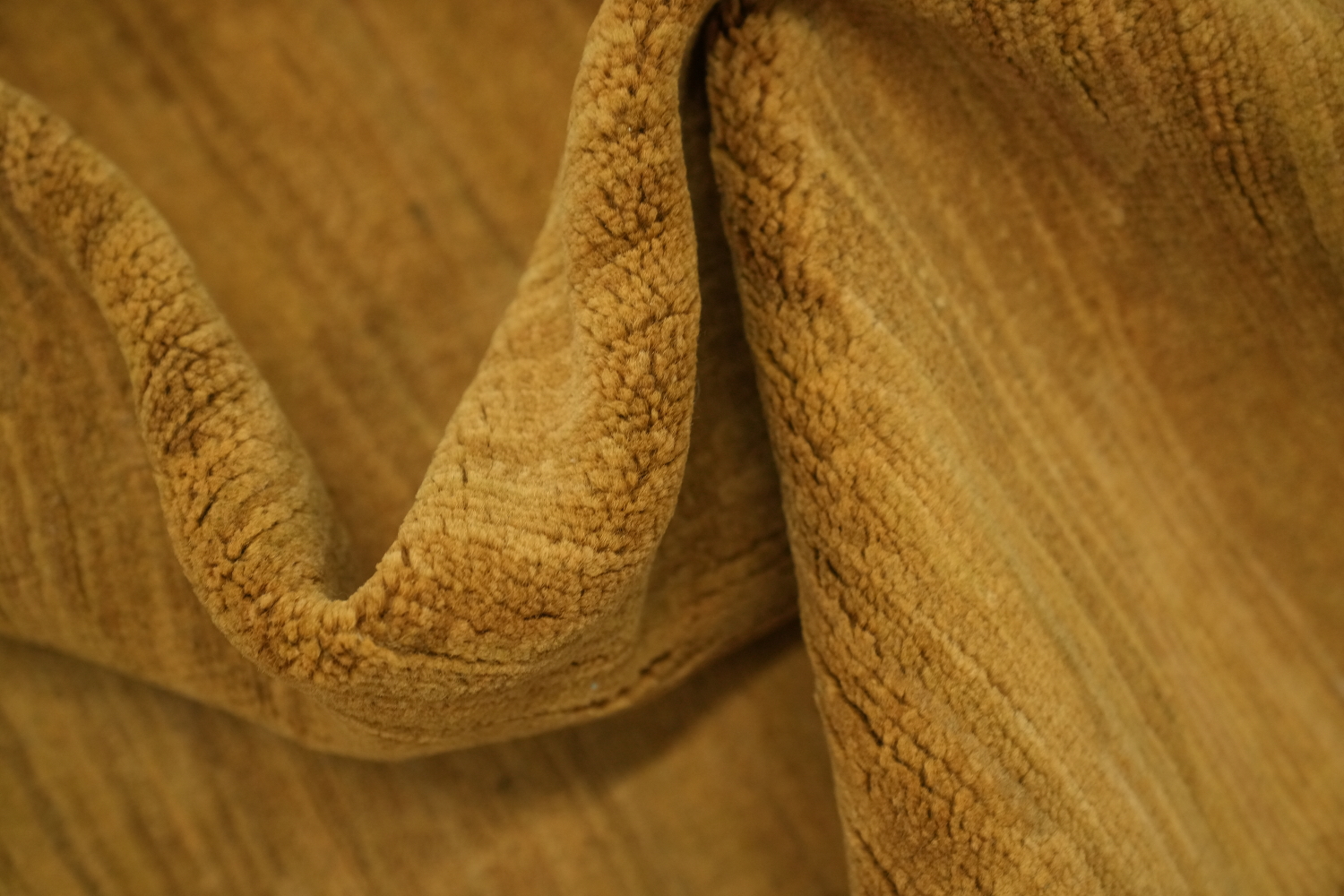 Gold Rust Wool Gabbeh Oriental Area Rug 6x9