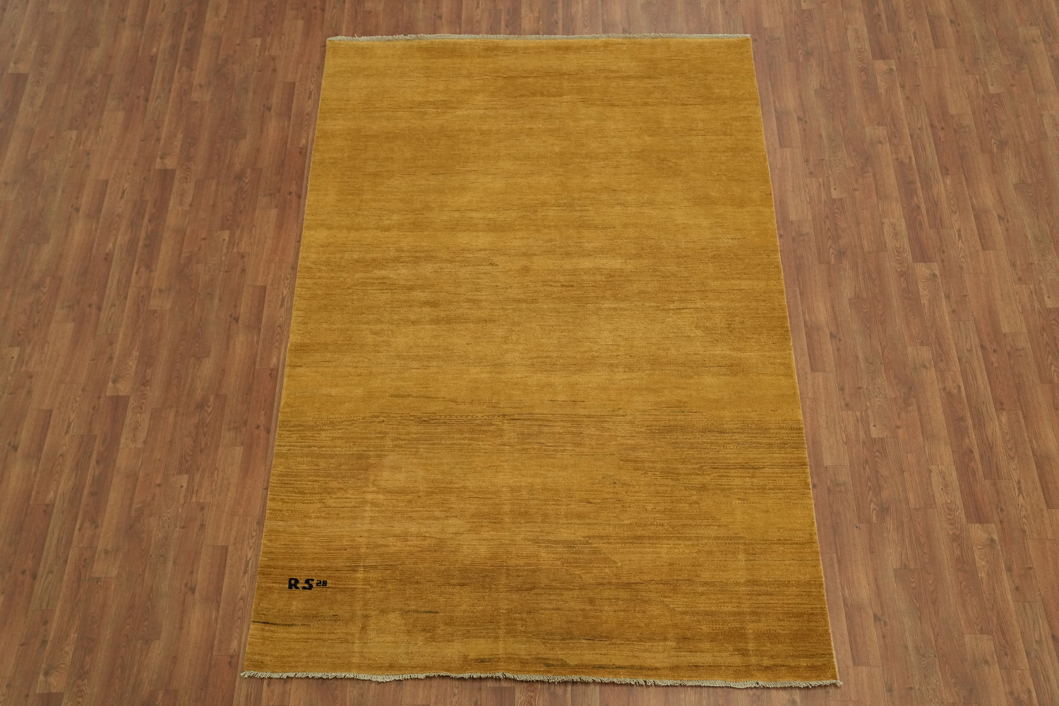 Gold Rust Wool Gabbeh Oriental Area Rug 6x9