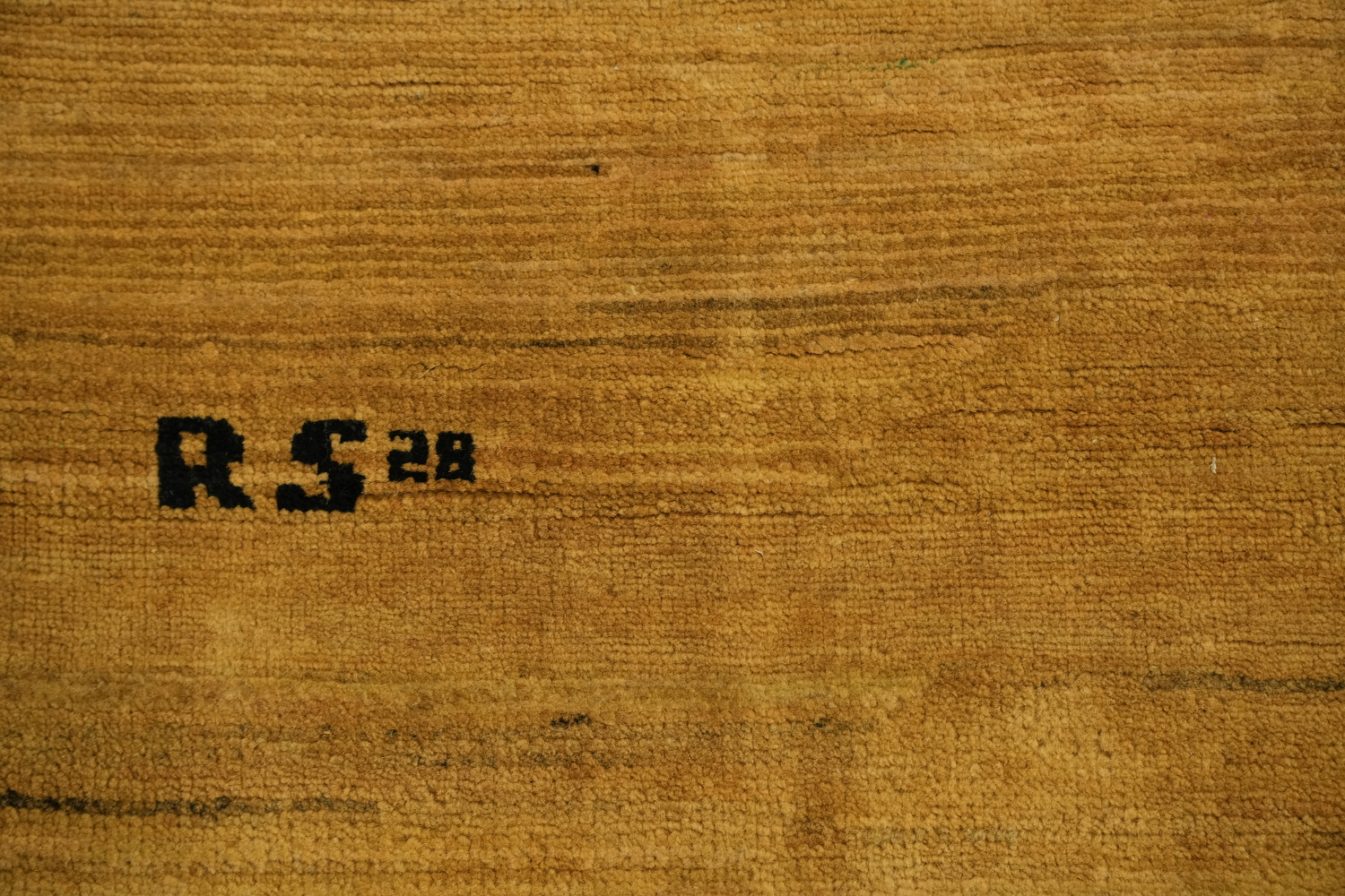Gold Rust Wool Gabbeh Oriental Area Rug 6x9