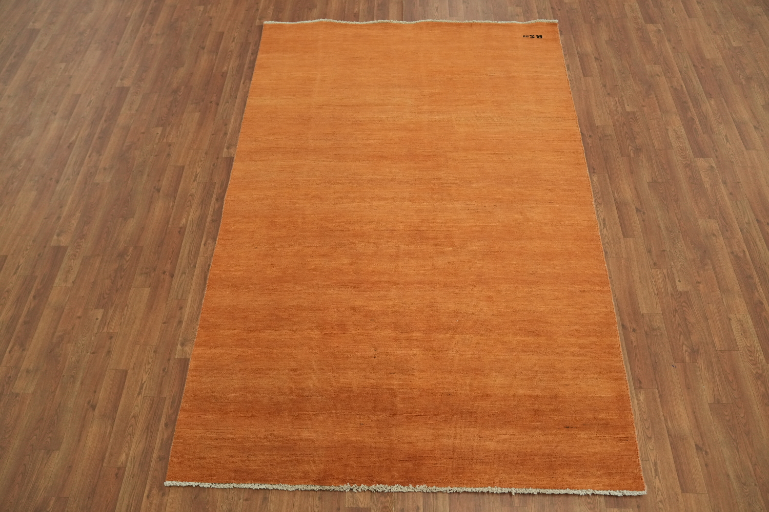 Orange Wool Modern Gabbeh Oriental Area Rug 5x8