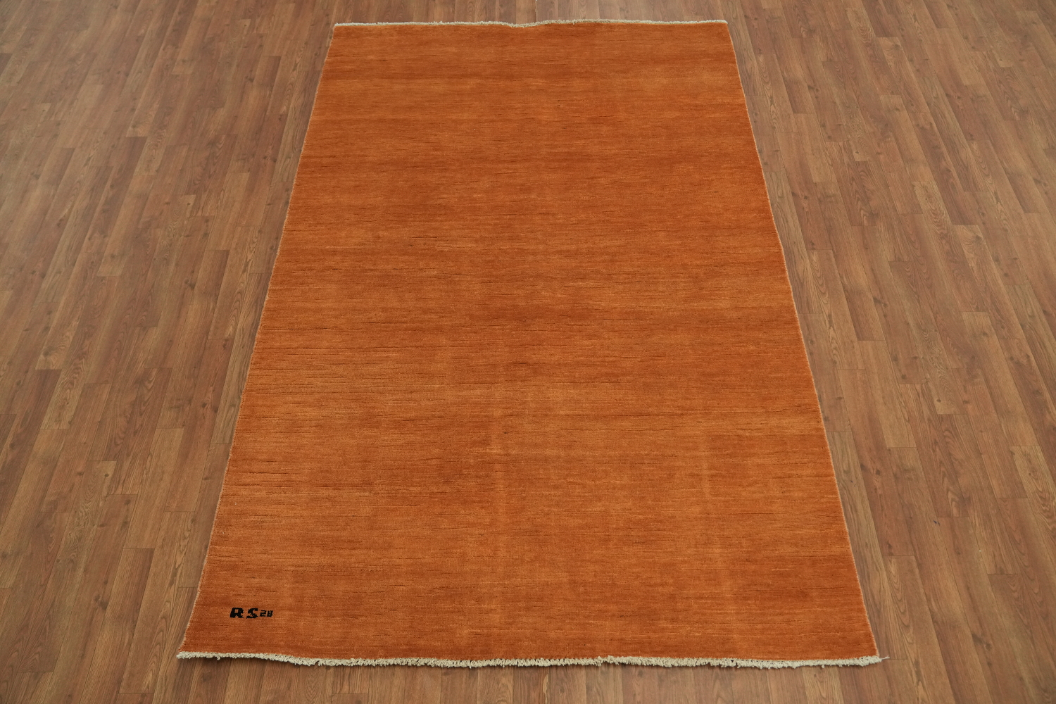 Orange Wool Modern Gabbeh Oriental Area Rug 5x8