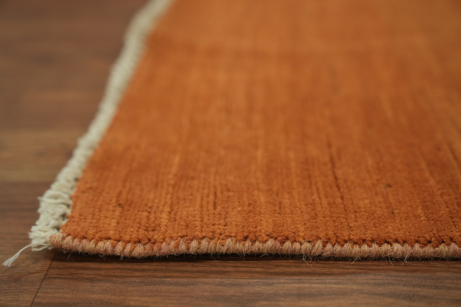 Orange Wool Modern Gabbeh Oriental Area Rug 5x8