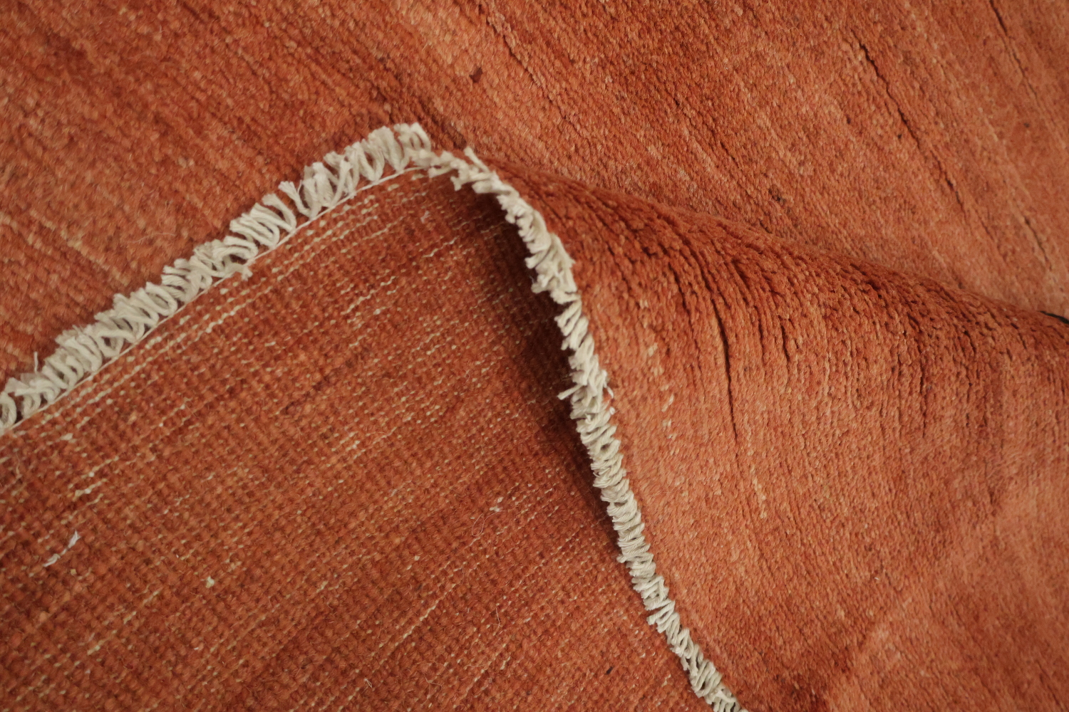 Orange Wool Modern Gabbeh Oriental Area Rug 6x10