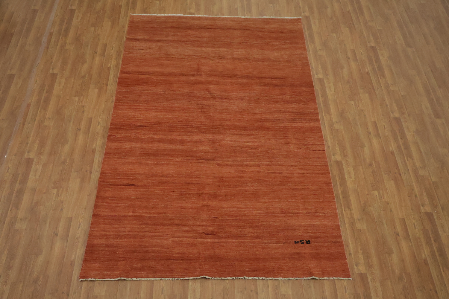 Orange Wool Modern Gabbeh Oriental Area Rug 6x10