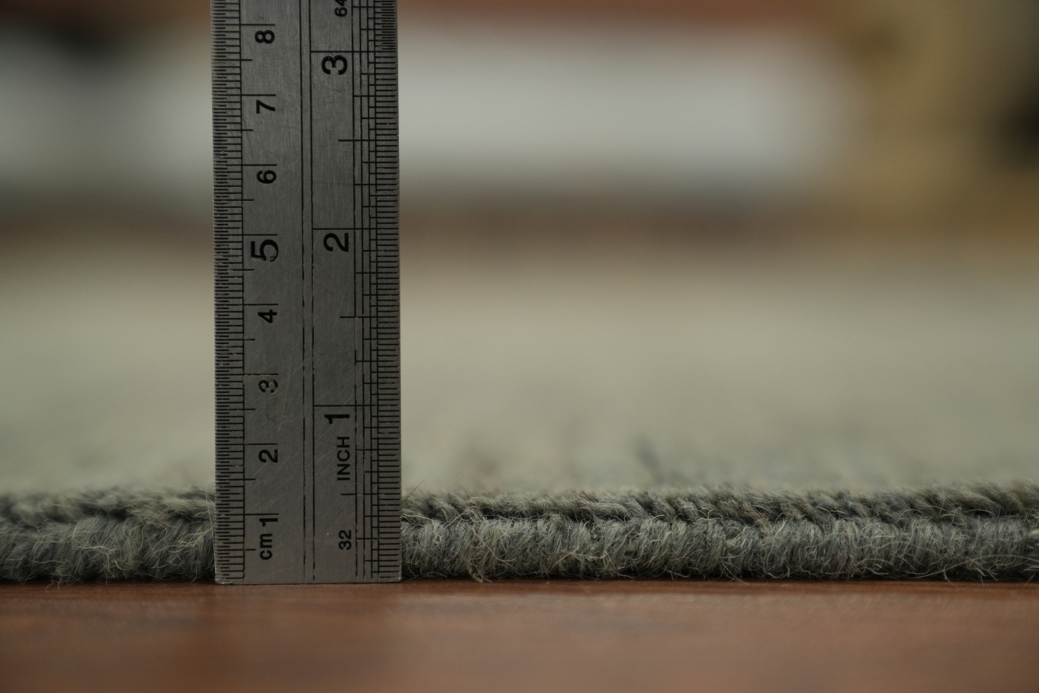 Gray & Beige Wool Gabbeh Modern Area Rug 6x10