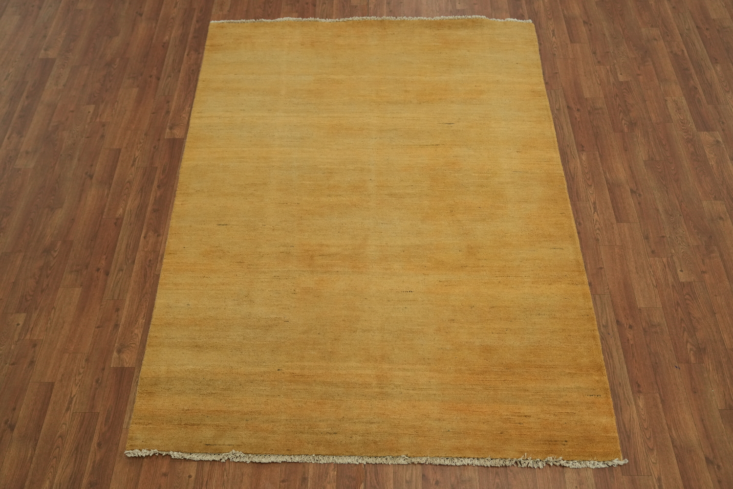 Orange & Yellow Wool Gabbeh Modern Rug 5x7