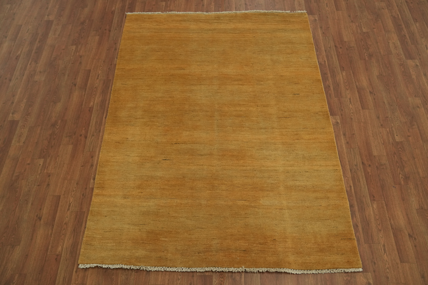 Orange & Yellow Wool Gabbeh Modern Rug 5x7